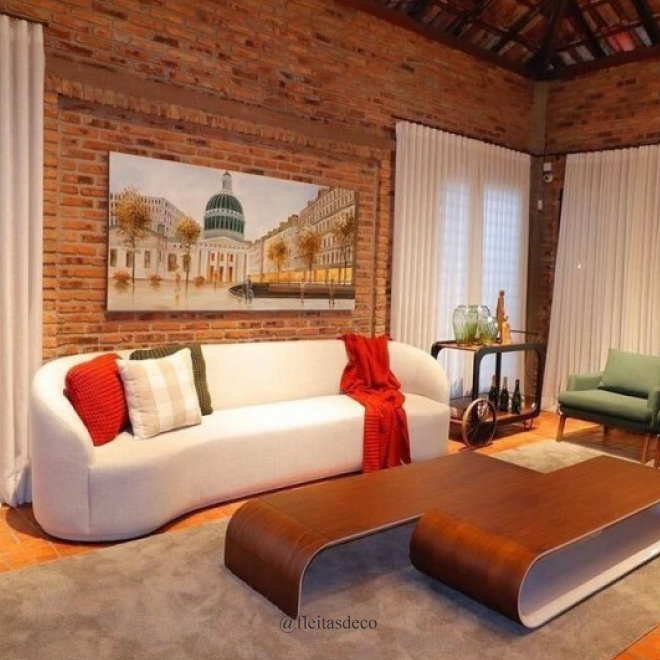 Sofá Curvo Sonho 3 Cuerpos