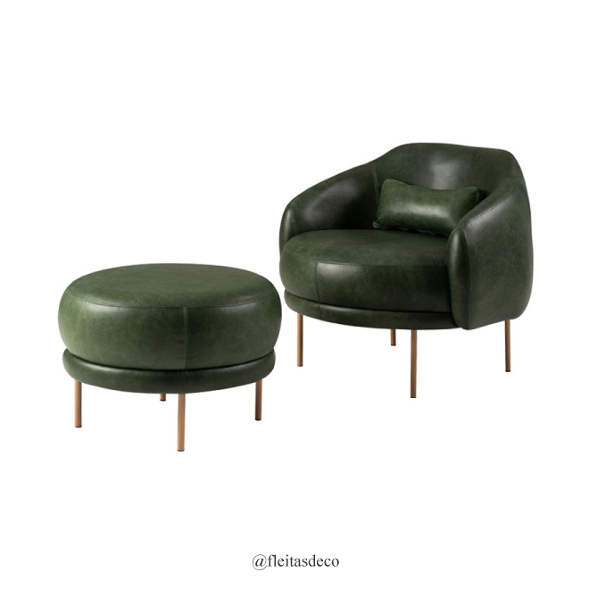 Butaca Caipira + Puff Caipira