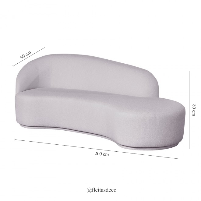Sofá Sereia 3 Cuerpos