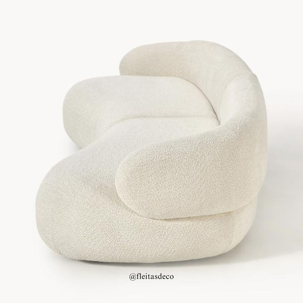 Sofá Alba Semi Curvo 3 Cuerpos