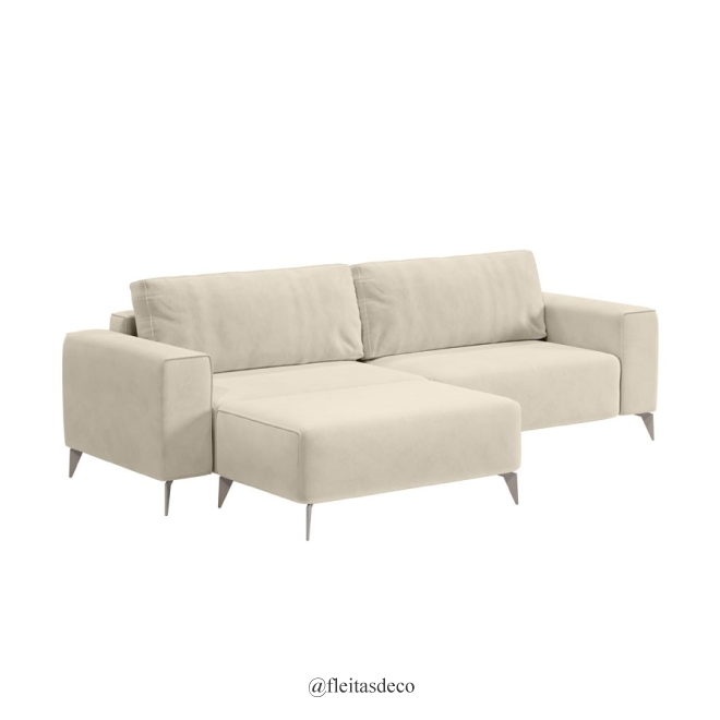 Sofá Alesso 2 Cuerpos + Puff Alesso