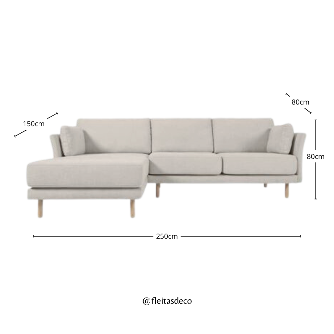 Sofá Seccional Creta 3 Cuerpos